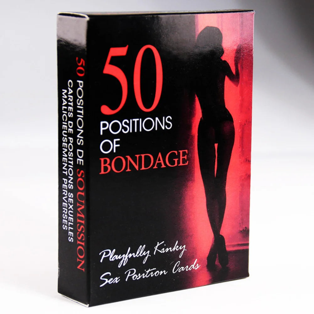 Adult Sex Position Card Games (50 Bondage Positions Sex Love Cards Pose Naughty Erotic Products)