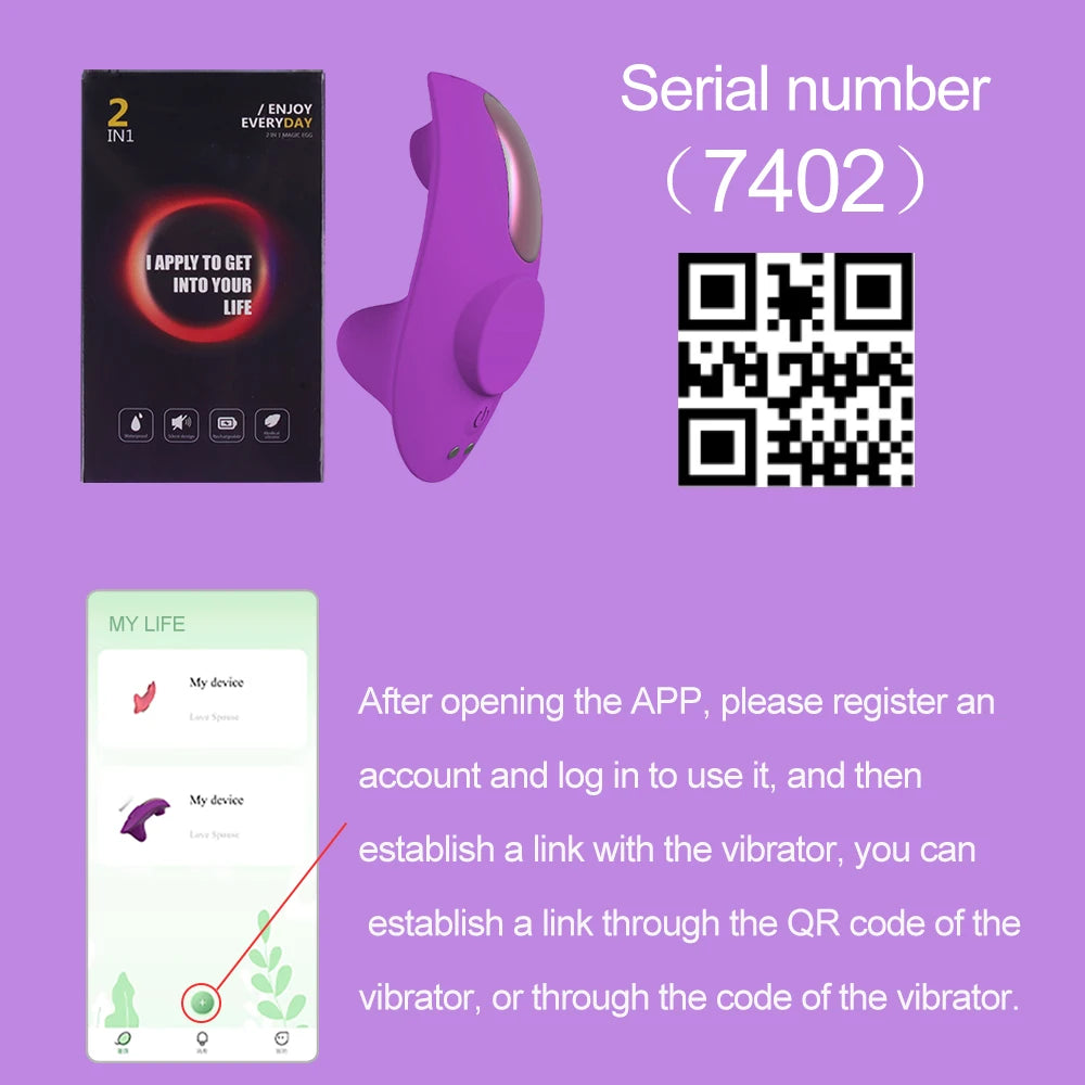 App Vibrator In Panties For Women with Bluetooth Remote Control
