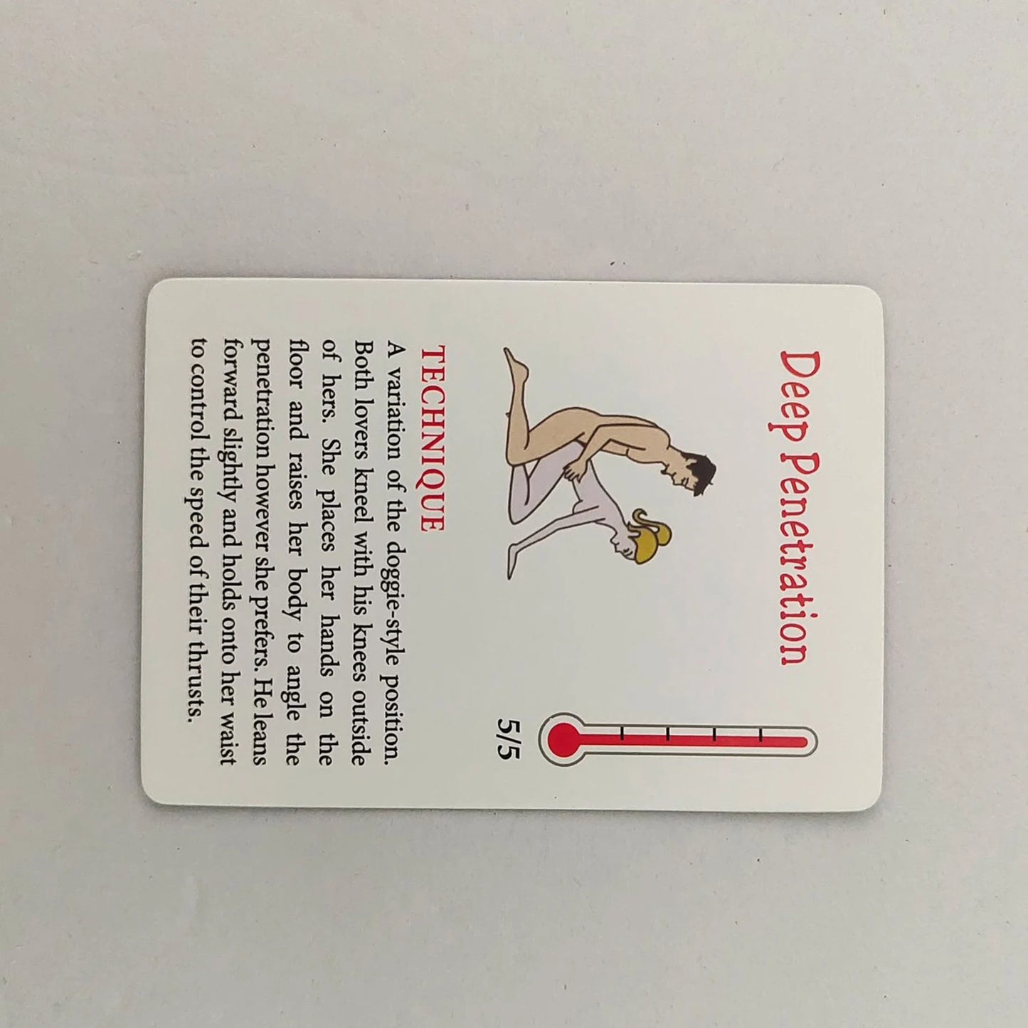 Adult Sex Position Card Games (50 Bondage Positions Sex Love Cards Pose Naughty Erotic Products)