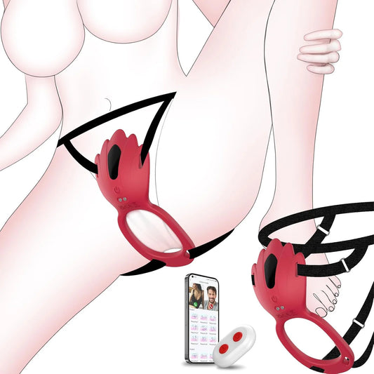 Wearable Adult Sex Toy Vibrating Ring with Remote Control