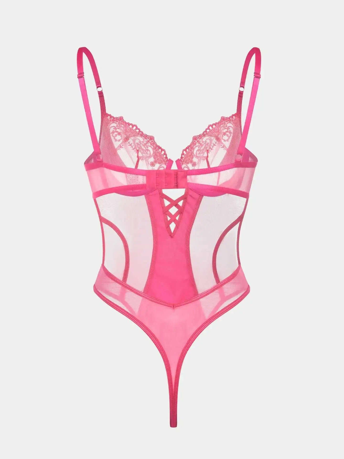 Cross-Border Sexy See-thru Slim Bodysuit