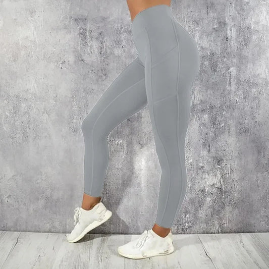 High Waist Yoga Fitness Leggings w Pocket