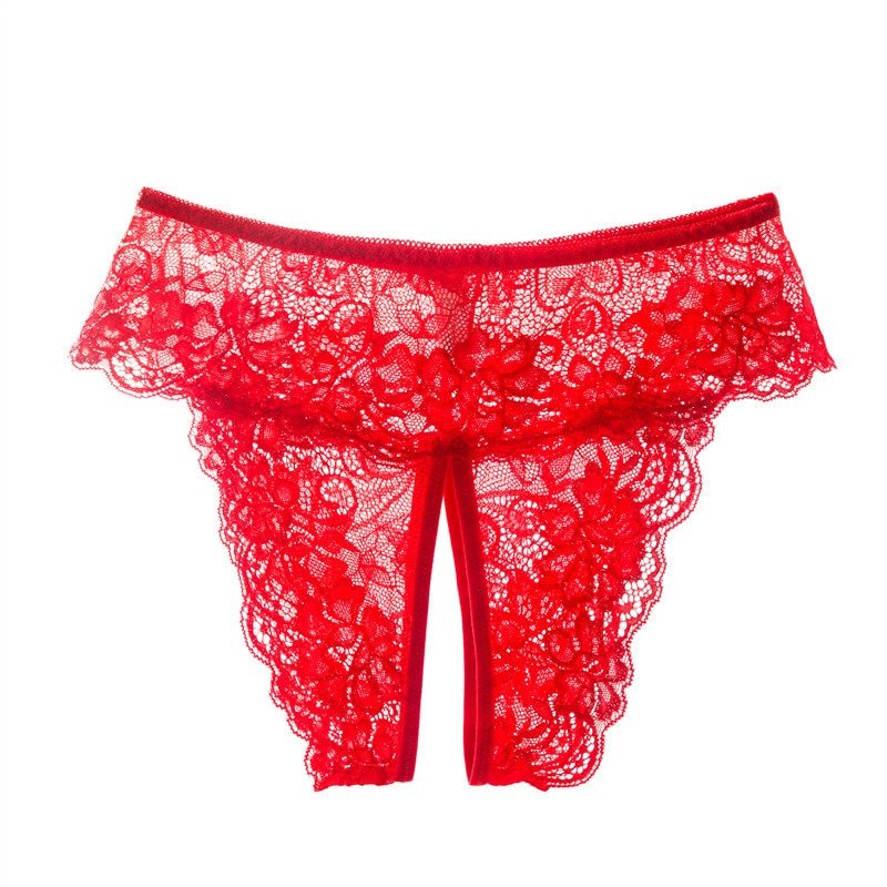 Sexy Plus Size Crotchless Panties XL - 4XL