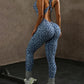 Sexy Leopard Print Sports Jumpsuit Activewear