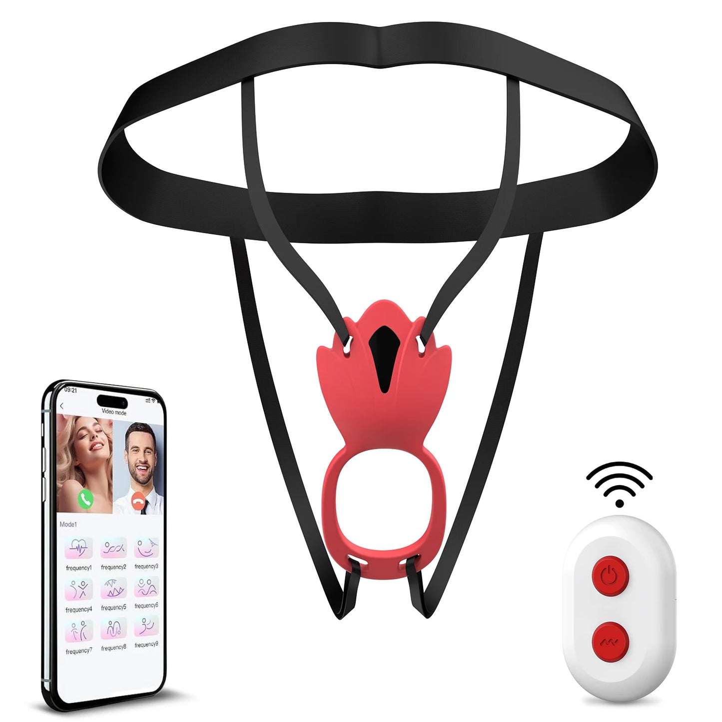 Wearable Adult Sex Toy Vibrating Ring with Remote Control