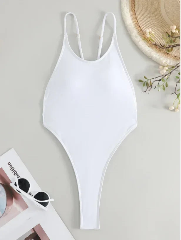 Mini Micro String Cross Backless Monokini