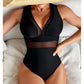 2026 Black Sexy Net One Piece Swimsuit