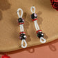 1 Pair Of Adjustable strap Nipple Rings Glitter Beads
