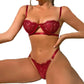 Exotic Blue Lingerie Lace Set
