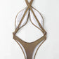 Tummy Cut Out Monokini Trikini Swimwear