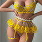 Ultra Seductive Yellow Lace Lingerie Set