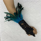 Cat Scan Fashion Lace Feather Gloves
