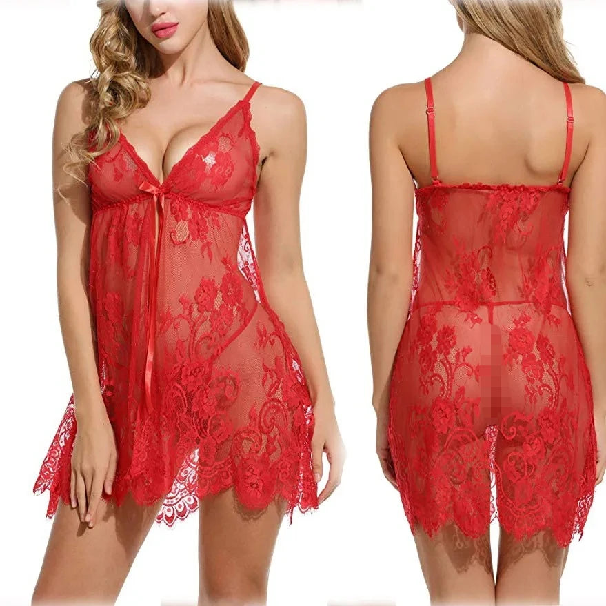 Sexy Baby doll Lace Nightgown