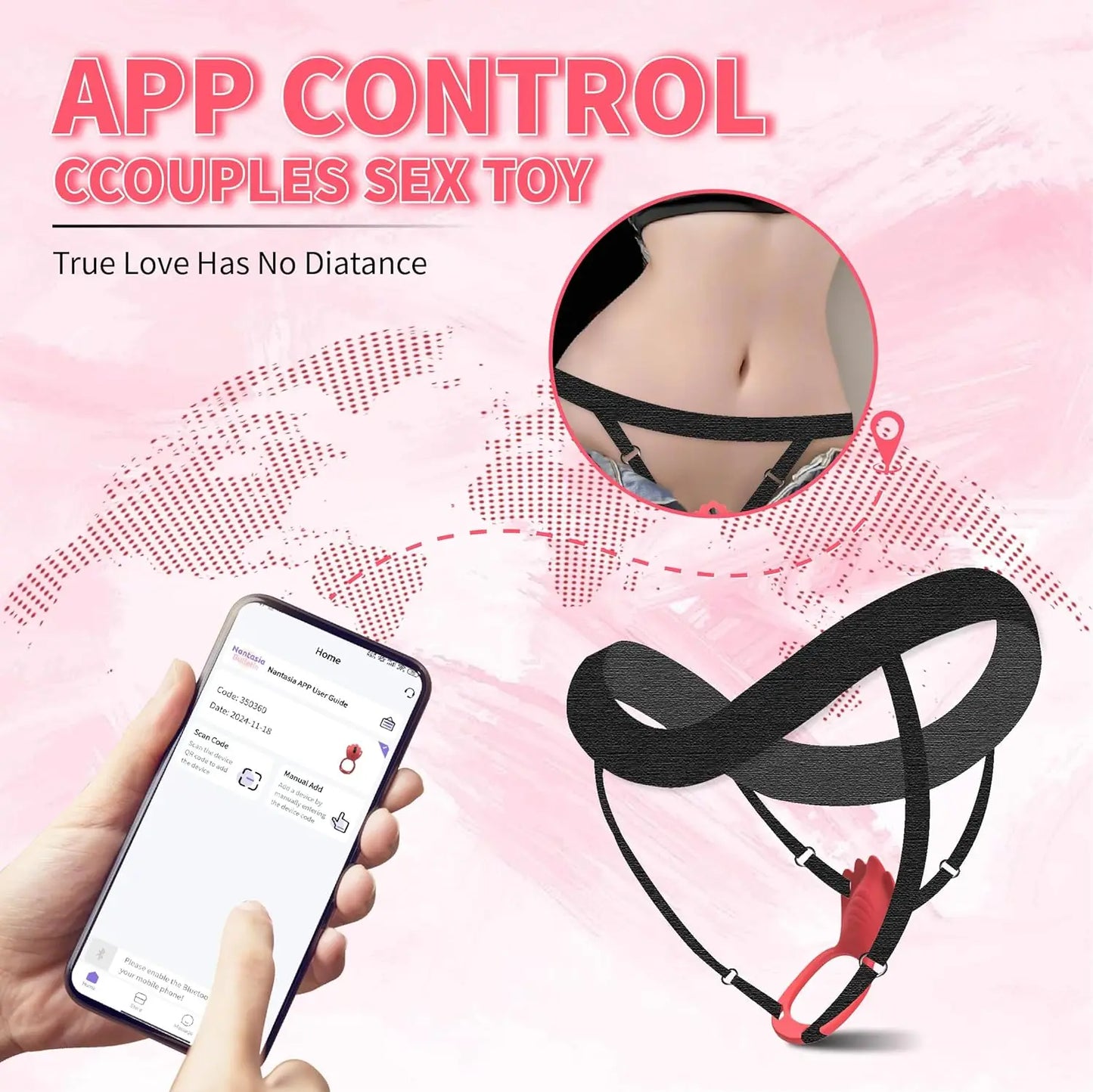 Wearable Adult Sex Toy Vibrating Ring with Remote Control