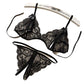 Exotic Blue Lingerie Lace Set