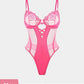 Cross-Border Sexy See-thru Slim Bodysuit