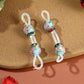 1 Pair Of Adjustable strap Nipple Rings Glitter Beads