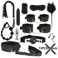Bdsm Adult stimulation Kit handcuff nipple clamp Whip Sex Metal APlug vibrator set