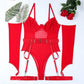 Sexy Mesh Strap Splicing Gloves And Suspender Bodysuit
