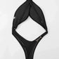 Tummy Cut Out Monokini Trikini Swimwear
