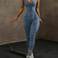Sexy Leopard Print Sports Jumpsuit Activewear