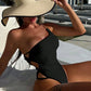 Sexy Metal Strap One Shoulder hollow out Monokini
