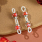 1 Pair Of Adjustable strap Nipple Rings Glitter Beads