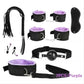 Bdsm Adult stimulation Kit handcuff nipple clamp Whip Sex Metal APlug vibrator set