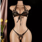 Sexy See-Thru Lace Bodysuit Open Crotch Teddy
