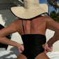 Sexy Metal Strap One Shoulder hollow out Monokini