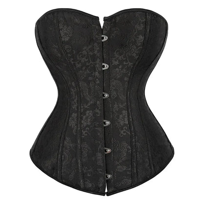 Top Overbust Corset Floral Lingerie