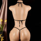 Sexy See-Thru Lace Bodysuit Open Crotch Teddy