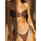 Scandal Micro Bikini Pleated Swimsuit
