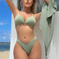 3-pc Bikini Set w/Skirt Wrinkled