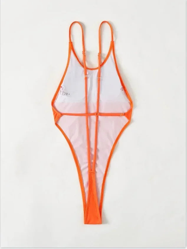 Mini Micro String Cross Backless Monokini