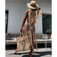 Sexy embroidered Hollow out Long Tassel Cover Up