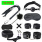 Sexy Leather BDSM Kits Plush Sex Bondage Set Handcuffs Sex Games Whip Gag Nipple Clamps Sex Toys For Couples Exotic Accessories