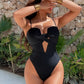 Chic Yellow Hollow Out Backless Monokini 2026
