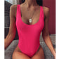 New One-Piece Orange Monokini