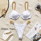 Sexy 2 piece thong bikinis & High cut bodysuits one-piece
