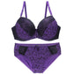 New Sexy Plus Size Lace Push Up Lingerie