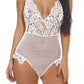 Lace and Polka Dot Mesh See Through Teddy