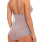 Lace and Polka Dot Mesh See Through Teddy