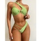 Sexy 2pc Hollow Out One Shoulder Bikini Set 2022