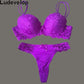 Sexy Lace Push Up Bra Set Lingerie