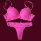 Sexy Lace Push Up Bra Set Lingerie