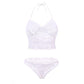Sexy Push Up Crop Top Bra Lingerie Lace Set
