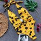 Monokinis bandage one-piece suits Leopard, snake & cheetah print