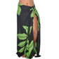 Holiday Boho Leaf Print Shawl Coverup