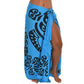 Holiday Boho Leaf Print Shawl Coverup